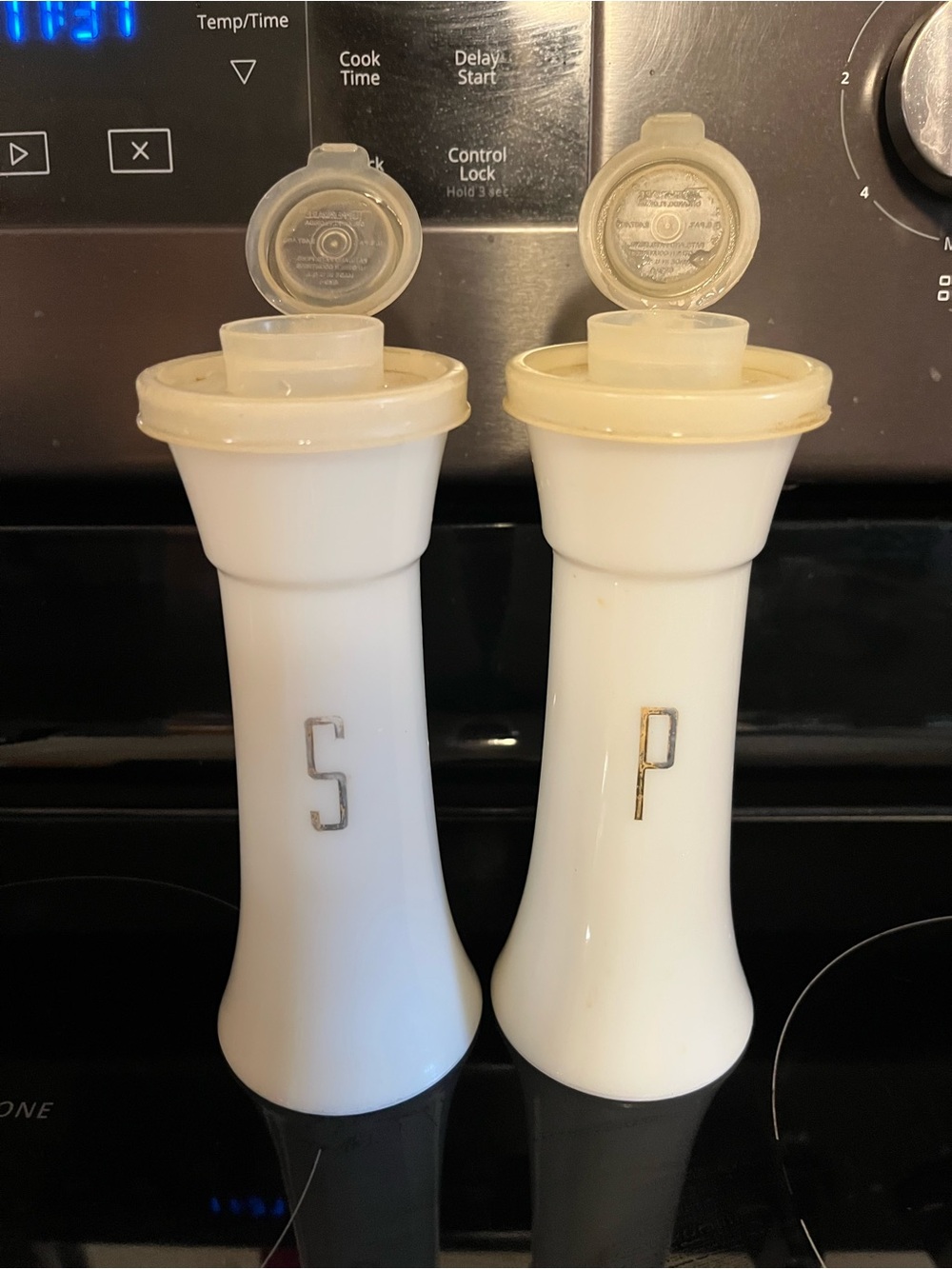 White Salt and Pepper Shakers - Elegant Kitchen Set